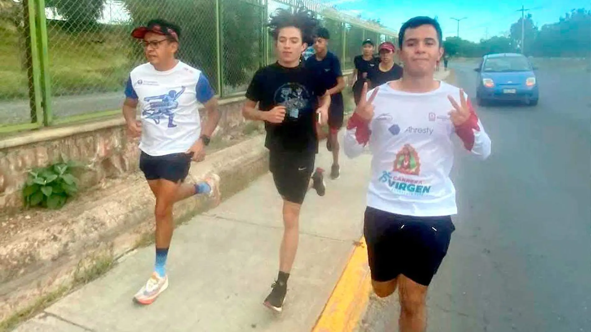 Atletas en una carrera